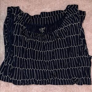 LOFT OUTLET Navy Blue Tank Top